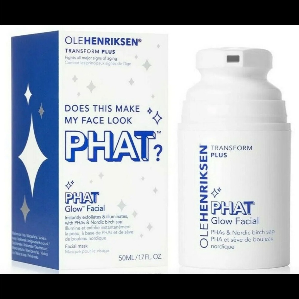Ole Henriksen Transform Plus Phat Glow Facial 1.7 fl oz./50ML. NEW AND SEALED!